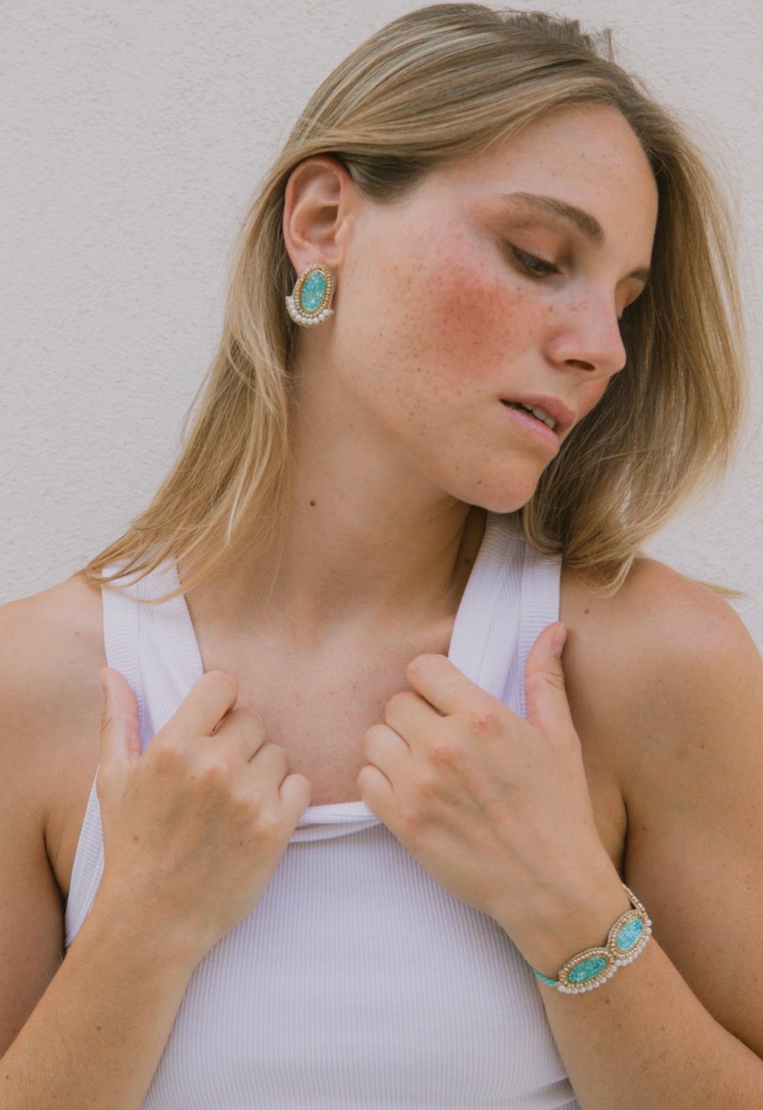 Bracelet brodé ONDINE