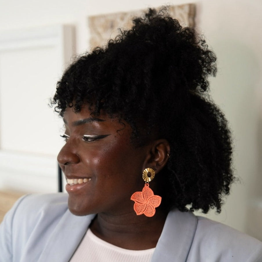 Soléa embroidered earrings