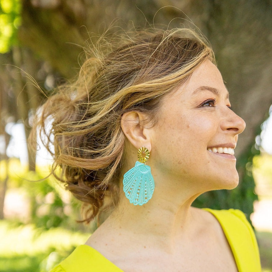 Calypso embroidered earrings