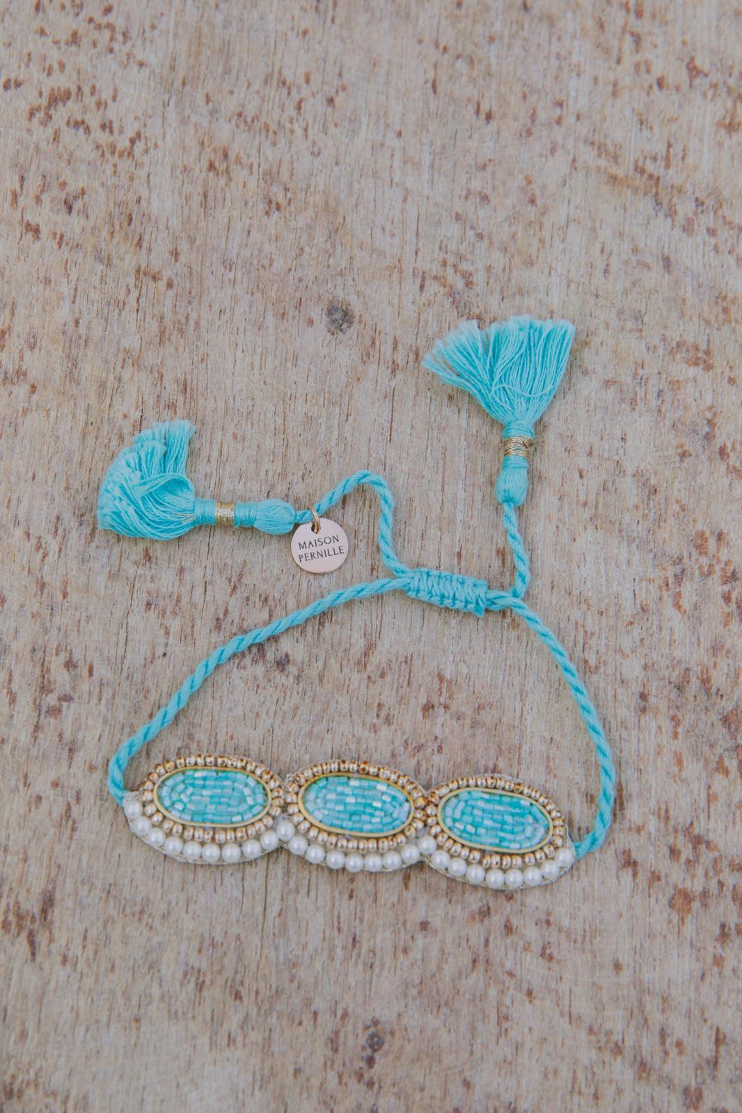 Bracelet brodé ONDINE