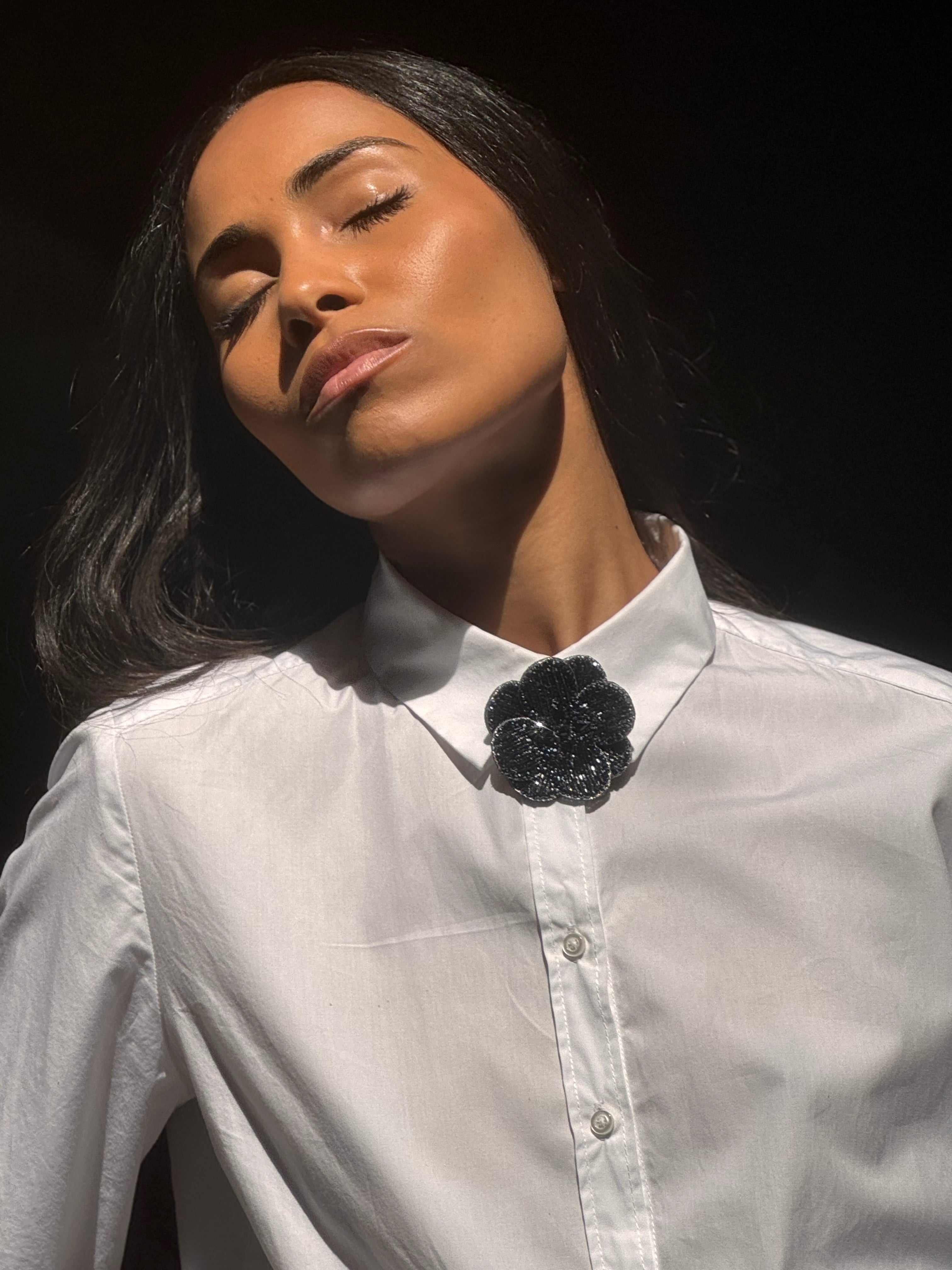 Cassiopeia embroidered earrings