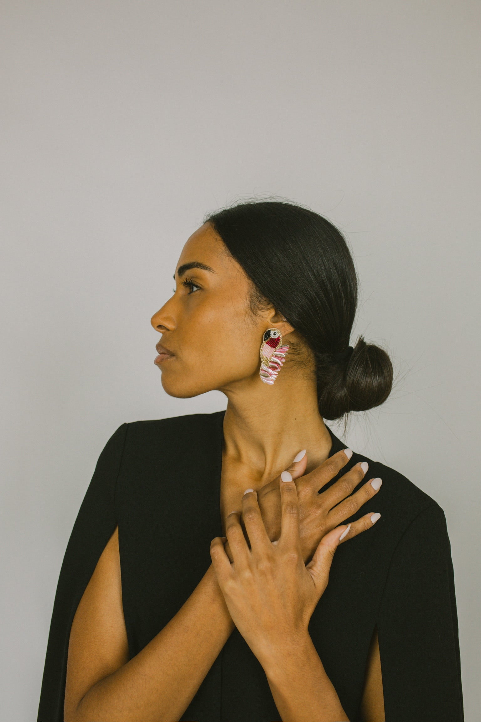 Cassiopeia embroidered earrings