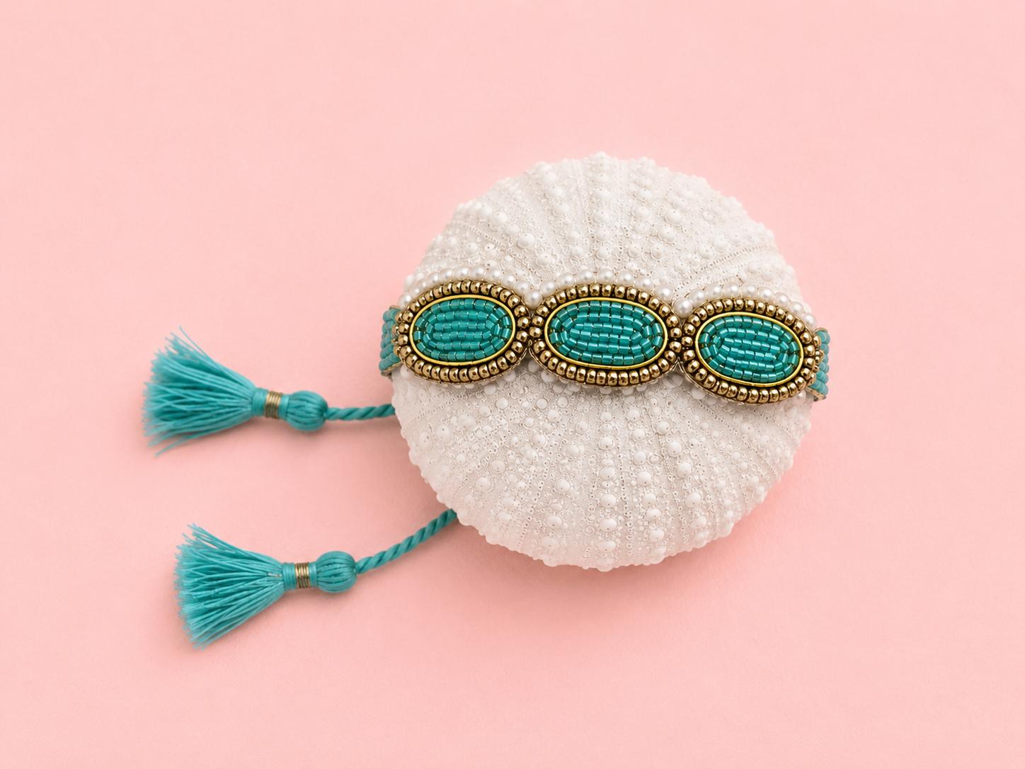 Bracelet brodé ONDINE