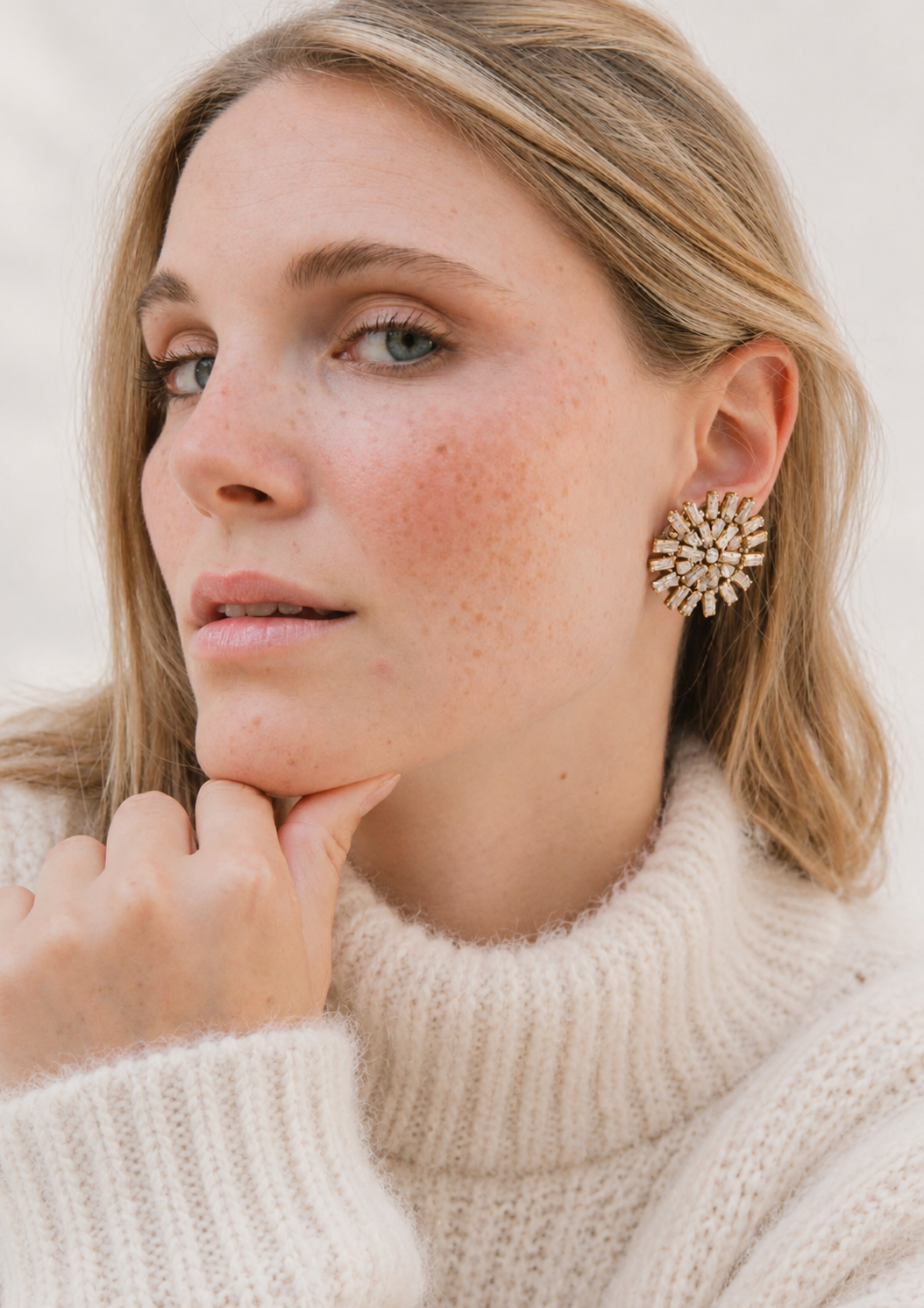Boucles d'oreilles brodées Auria