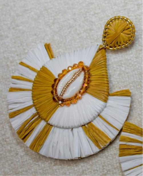 Cassiopeia embroidered earrings