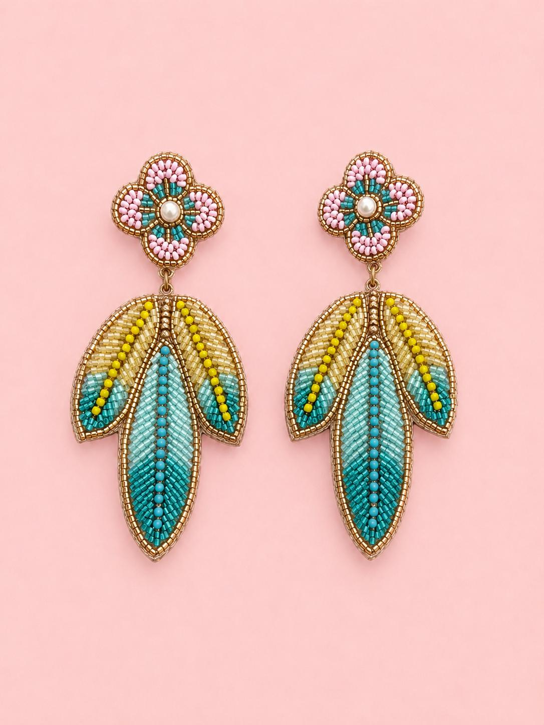 Boucles d'oreilles brodées Amalia