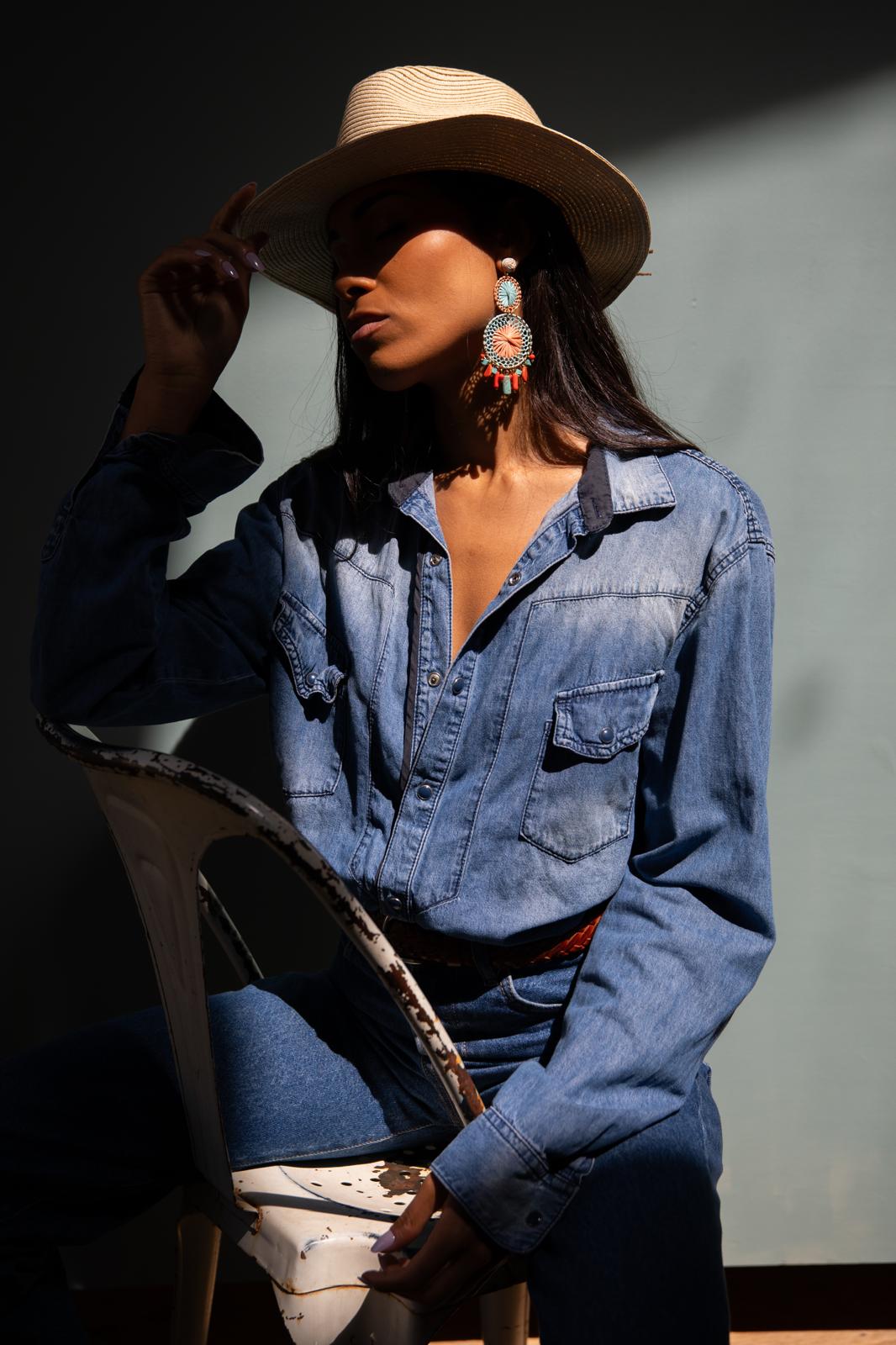 Boucles d'oreilles brodées Perlées CALISTA