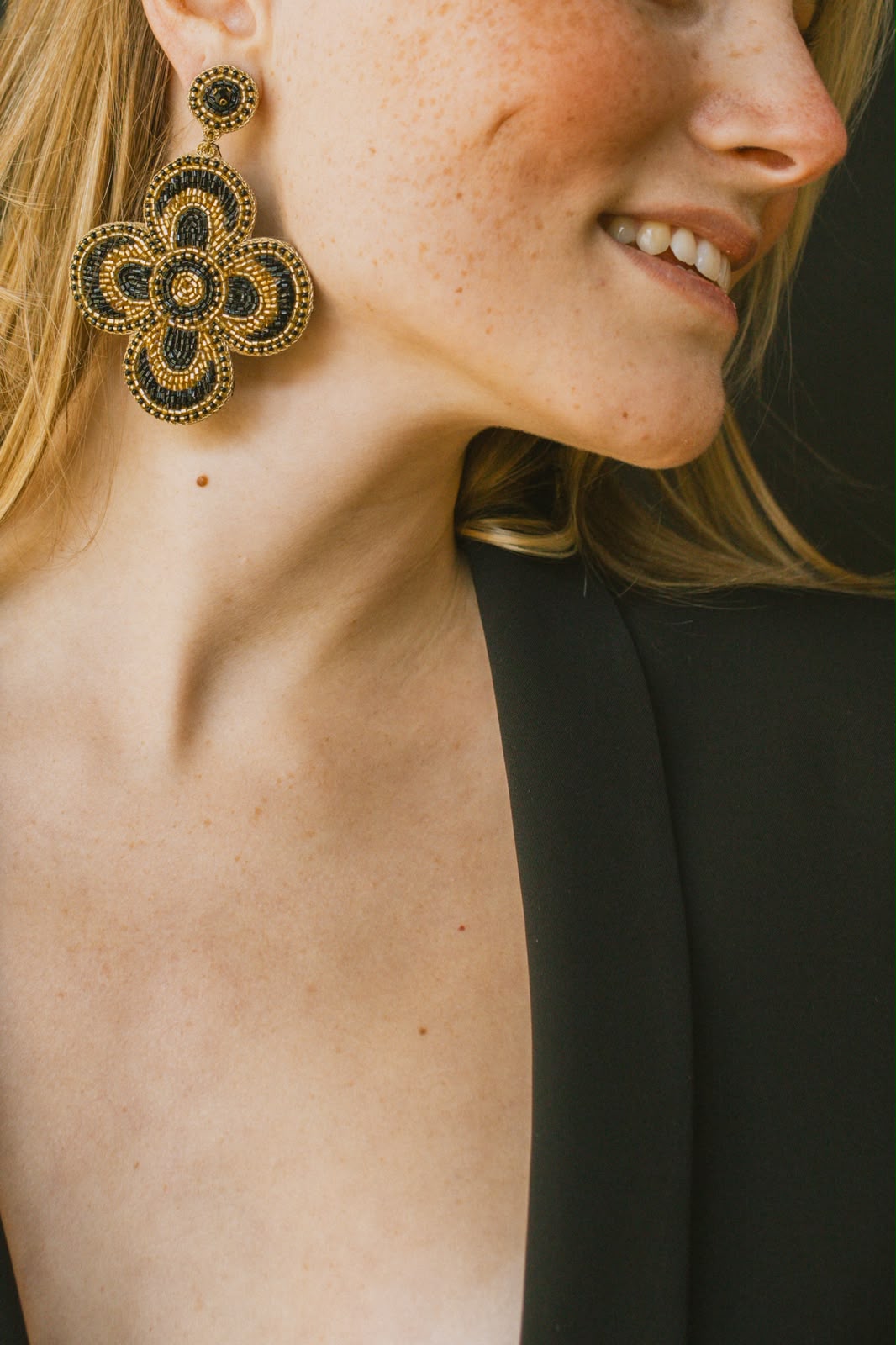 Cassiopeia embroidered earrings