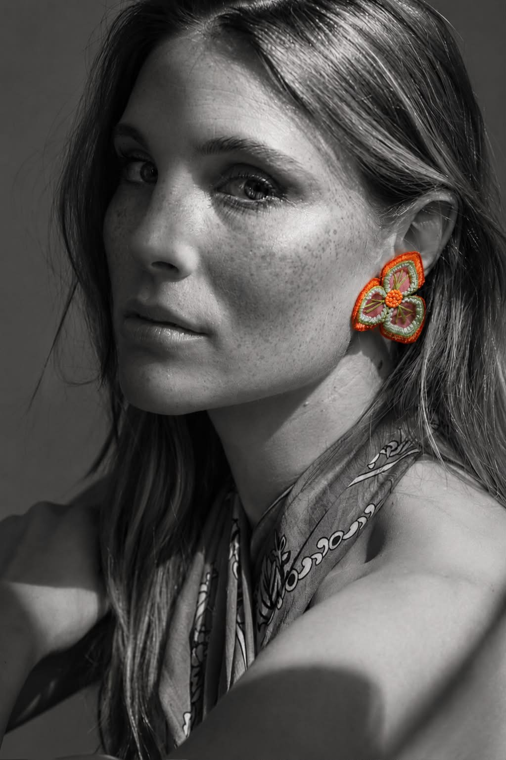 Boucles d'oreilles brodées NÉLIA