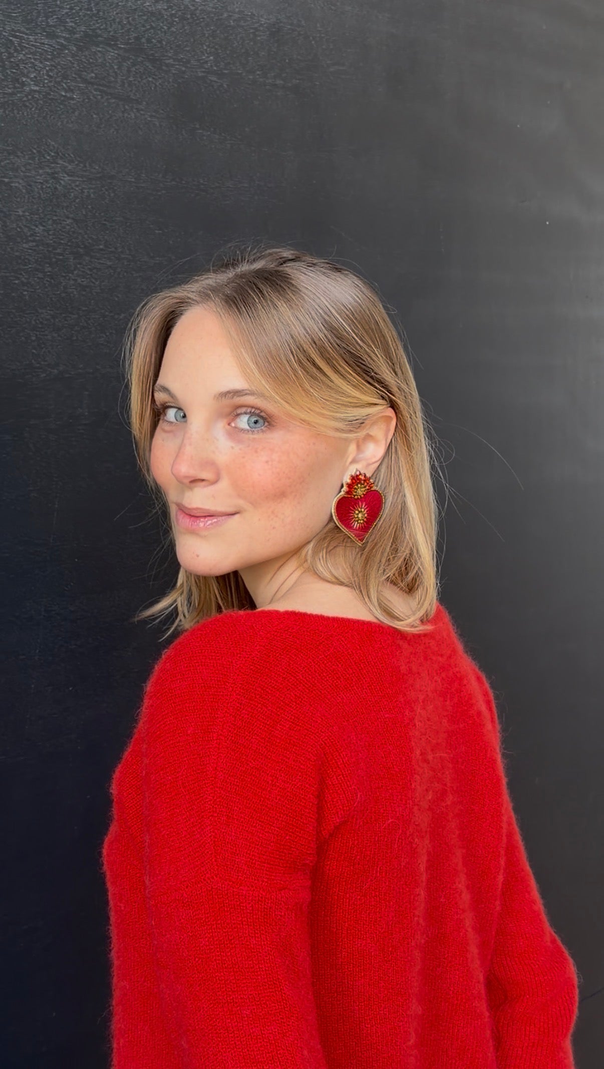 Cassiopeia embroidered earrings