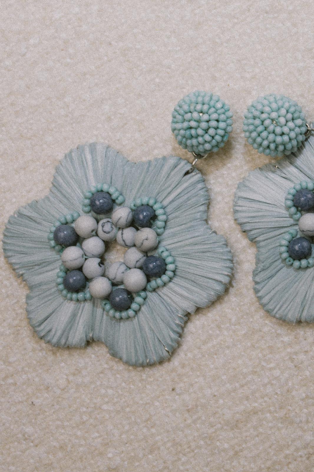 Cassiopeia embroidered earrings