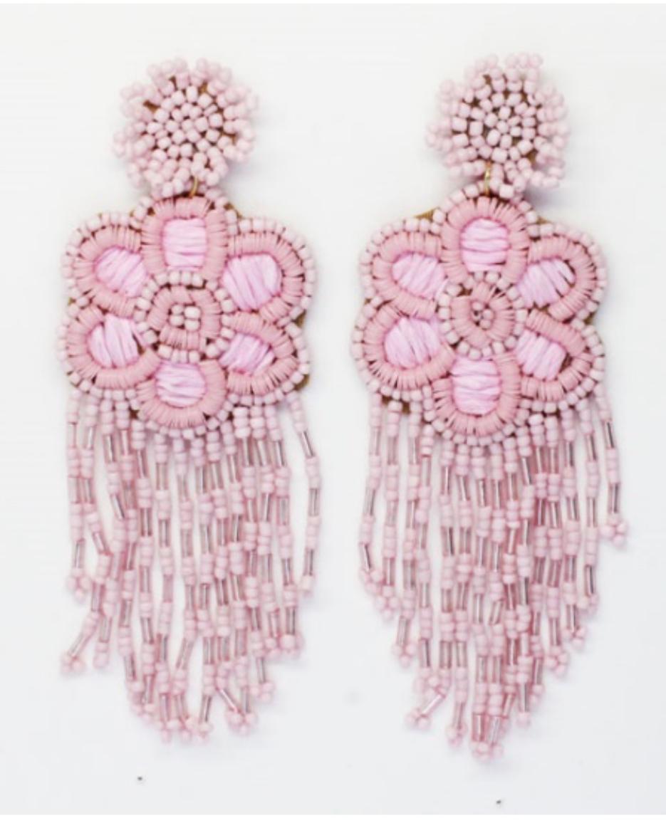 Cassiopeia embroidered earrings