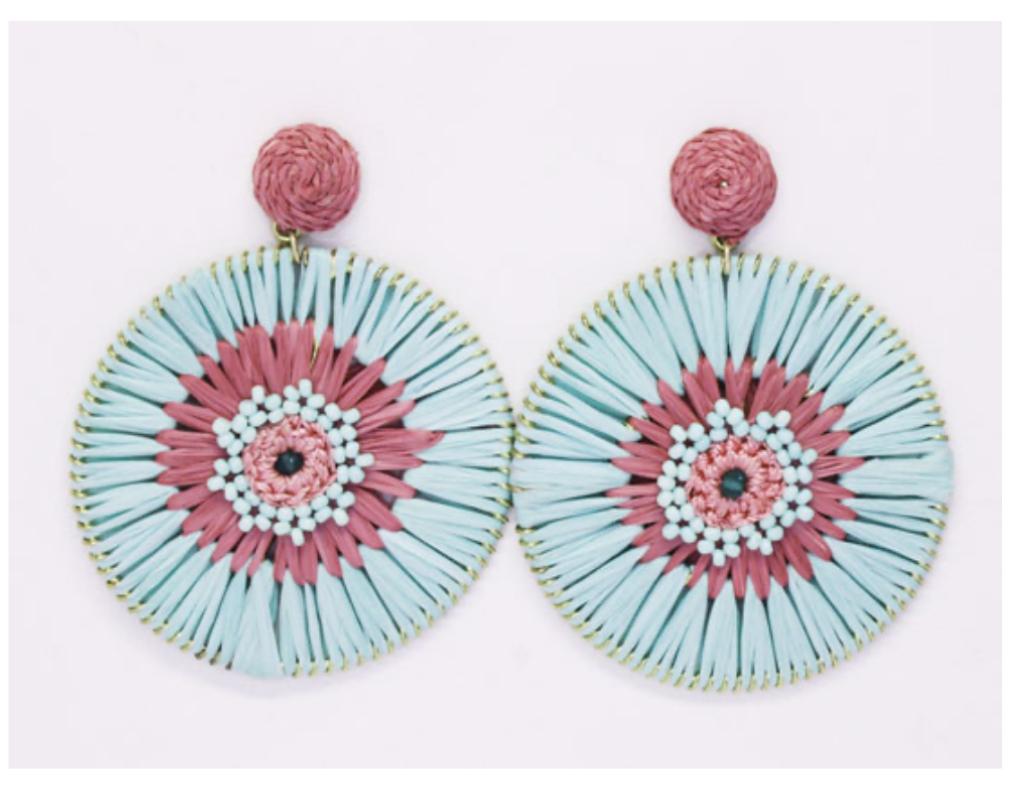 Cassiopeia embroidered earrings