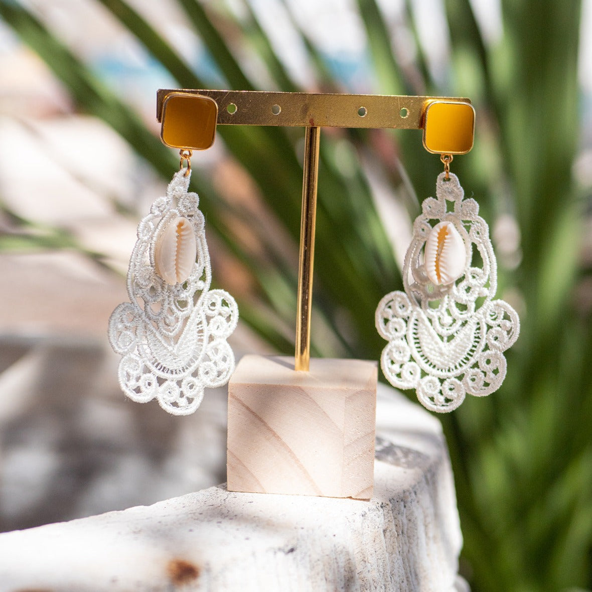 MOANA embroidered earrings