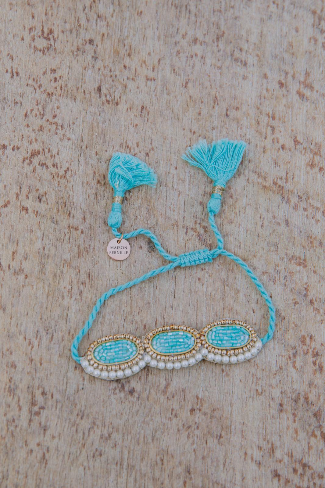 Bracelet brodé ONDINE