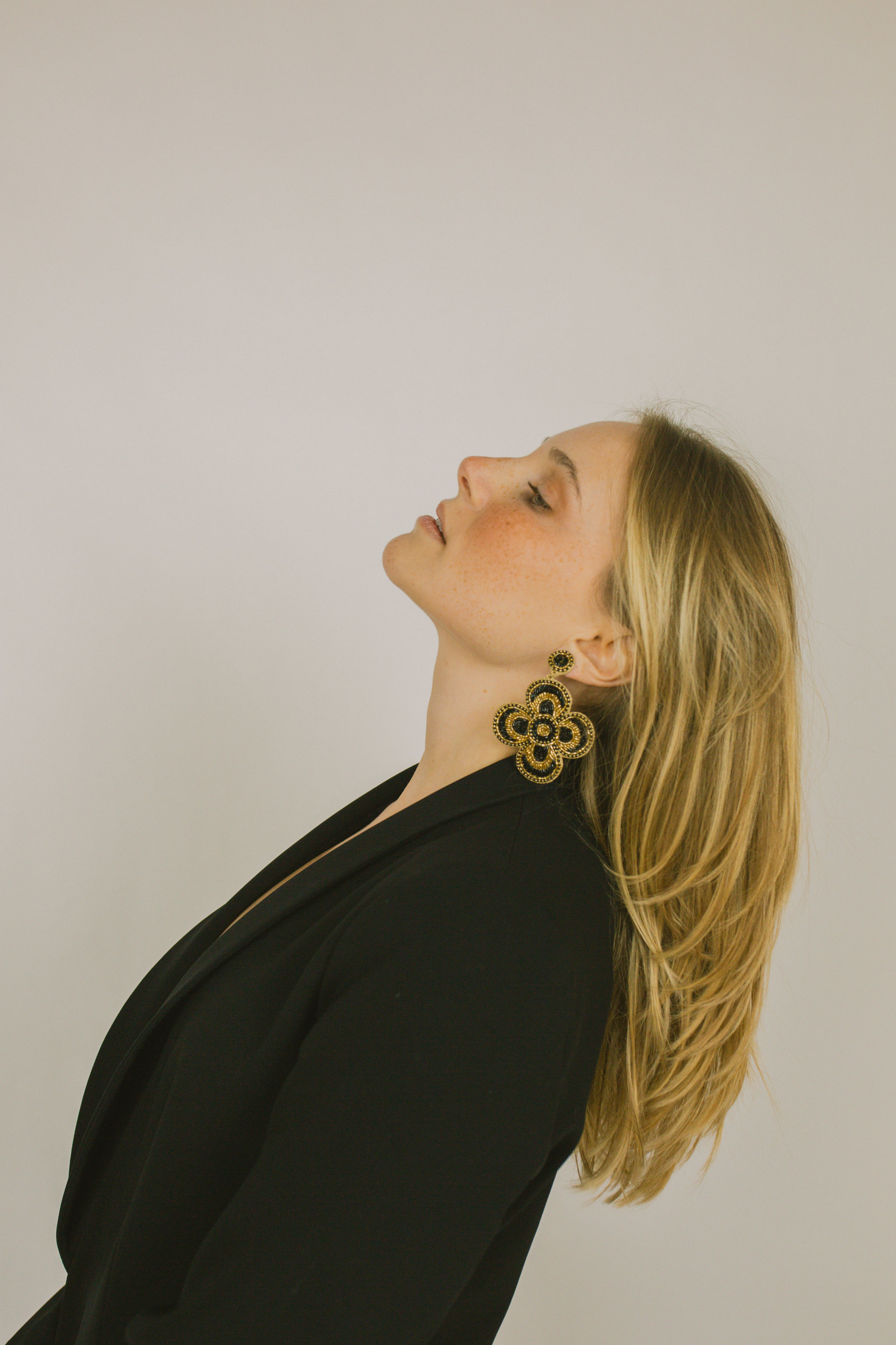 Boucles d'oreilles brodées Perlées Prisca