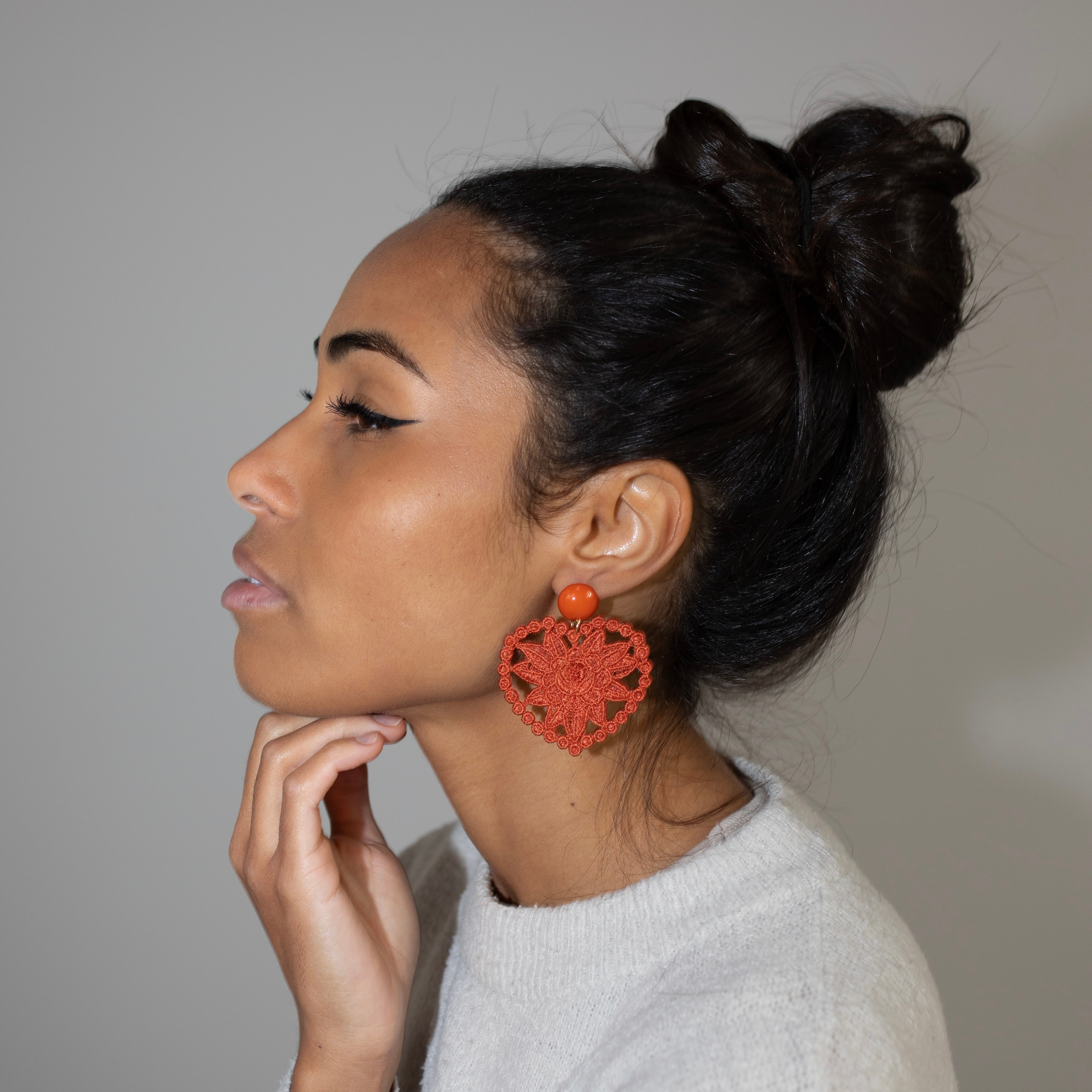 ELENA embroidered earrings