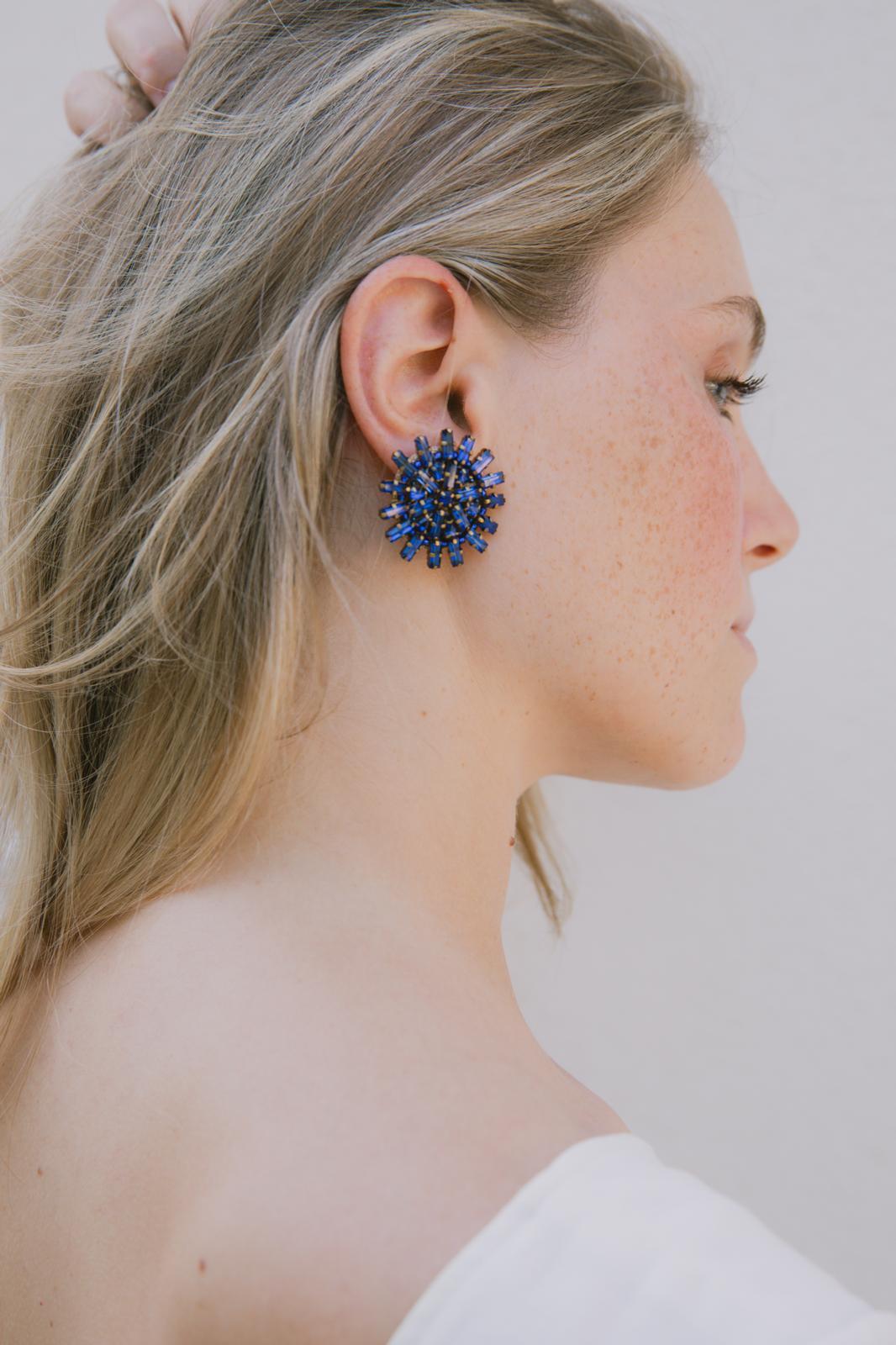 Boucles d'oreilles brodées Auria