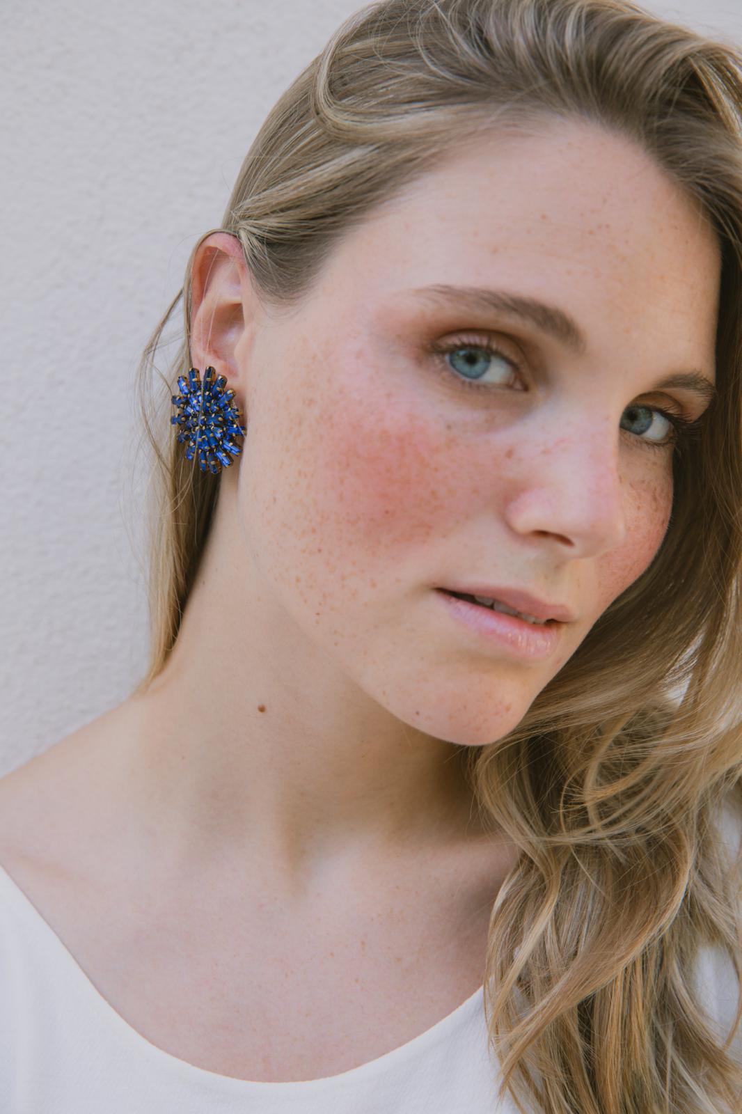 Boucles d'oreilles brodées Auria