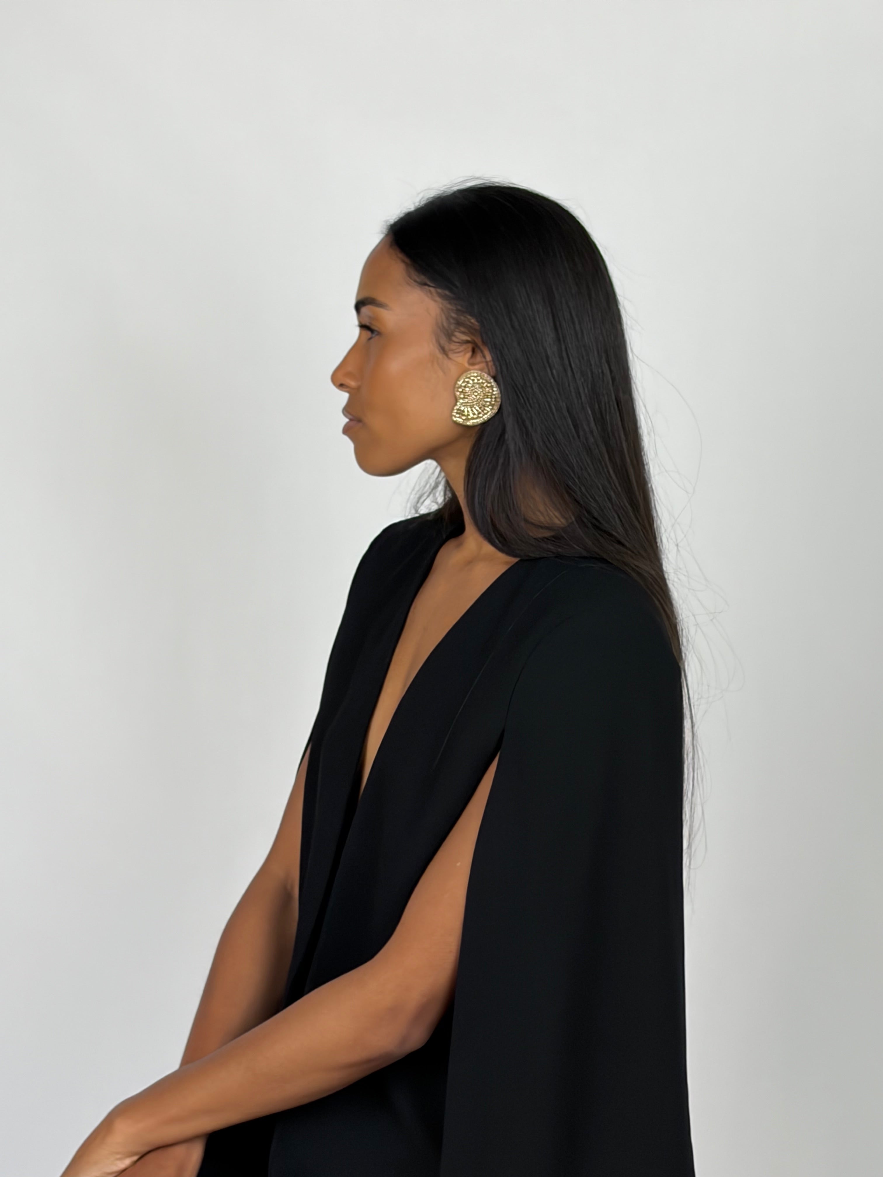 Cassiopeia embroidered earrings