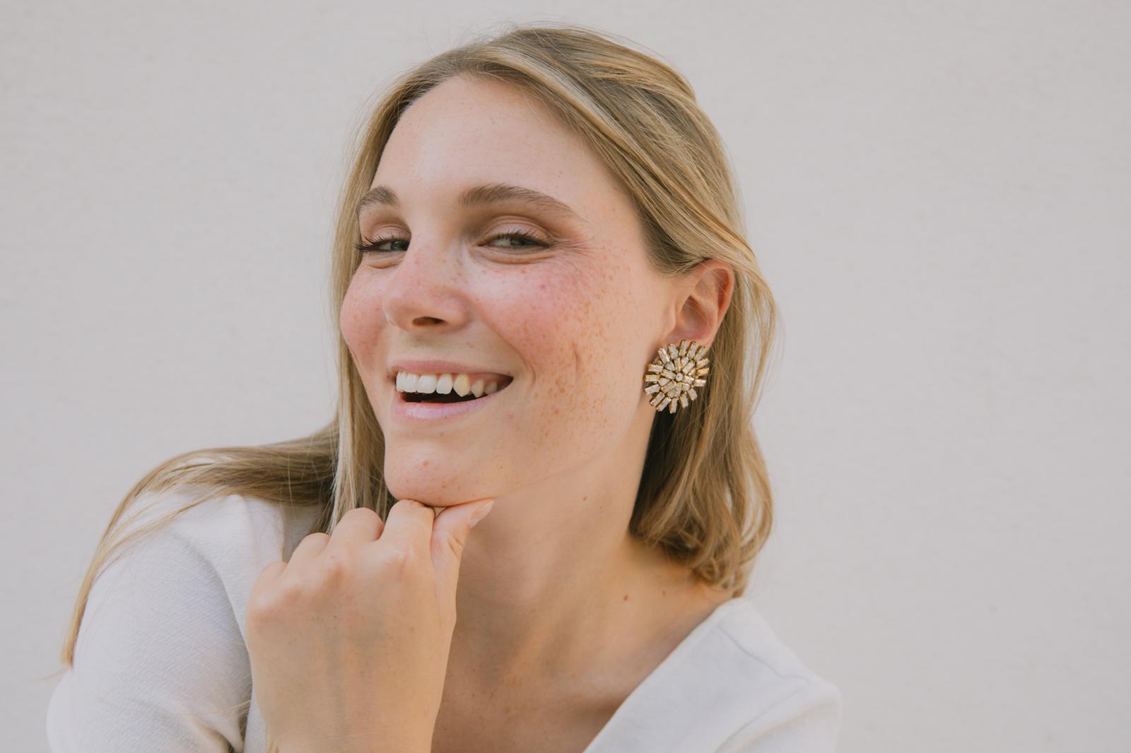 Boucles d'oreilles brodées Auria