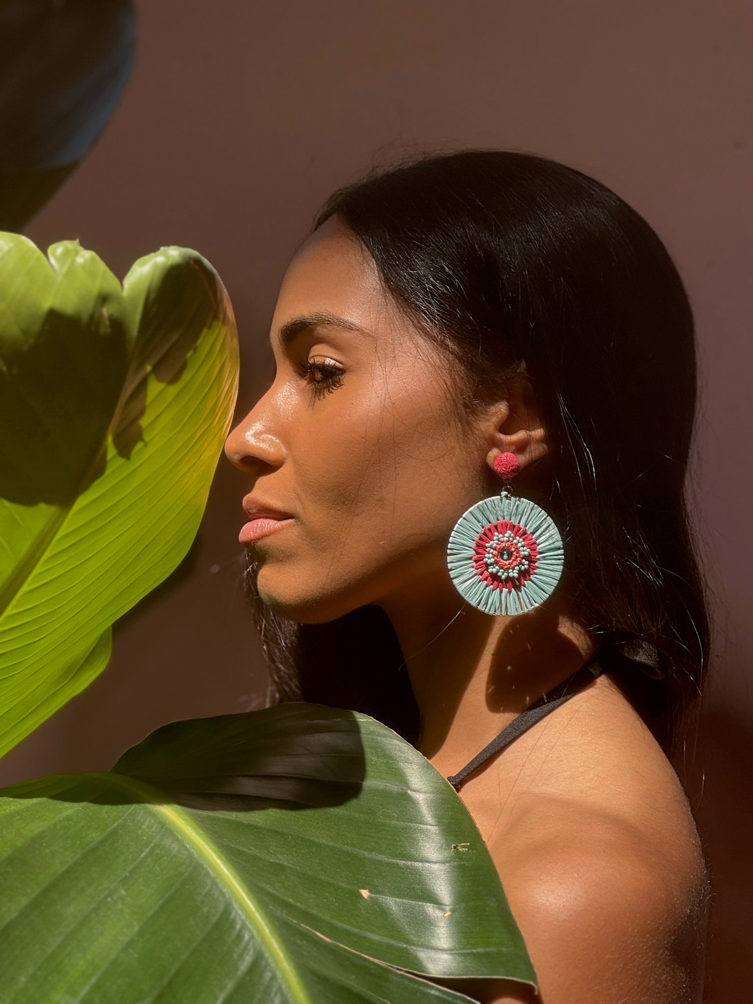 Cassiopeia embroidered earrings