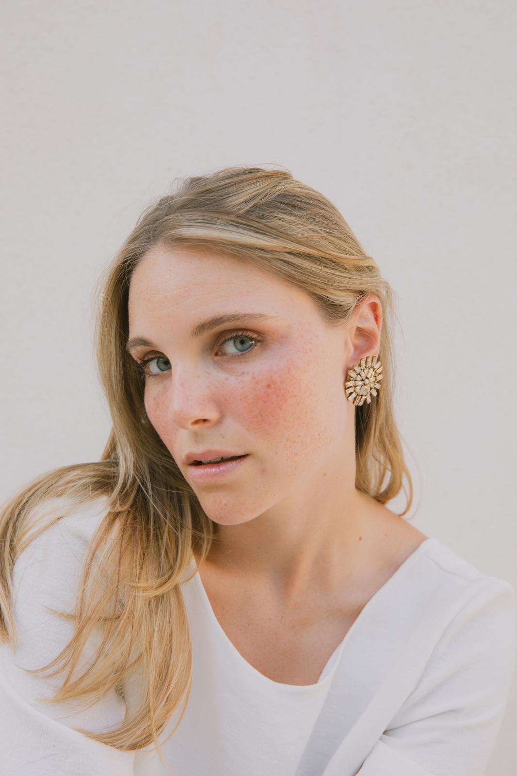 Boucles d'oreilles brodées Auria
