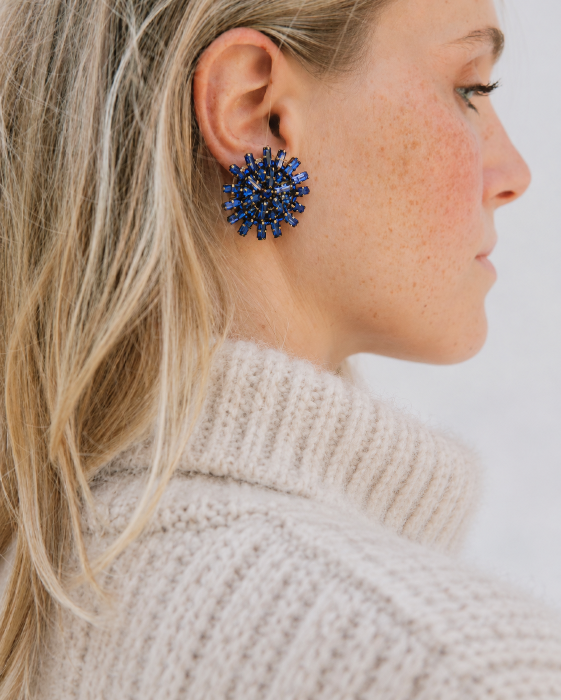 Boucles d'oreilles brodées Auria