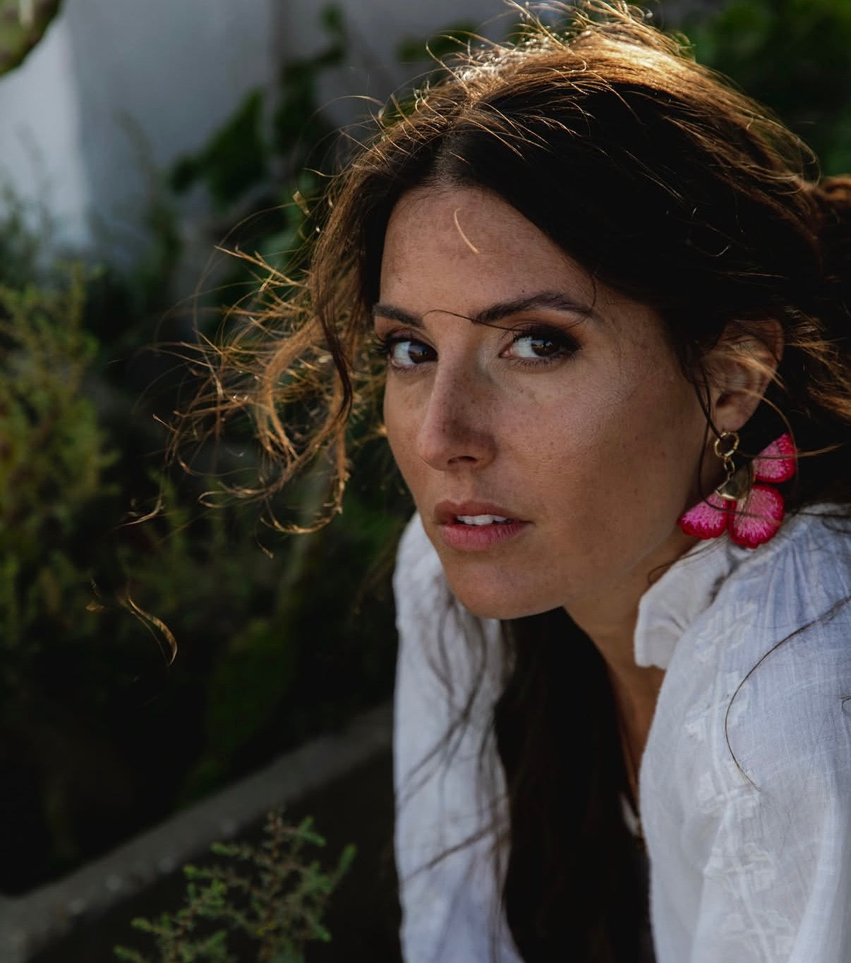 Boucles d'oreilles brodées Léontine MAISON PERNILLE x MARUSHKA