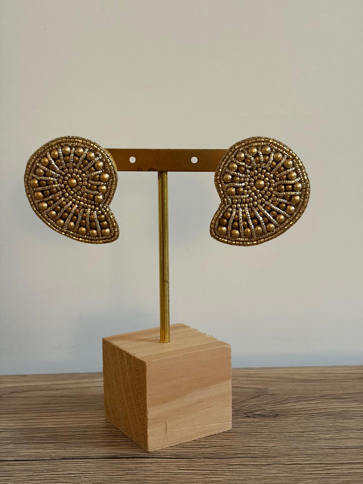 Cassiopeia embroidered earrings