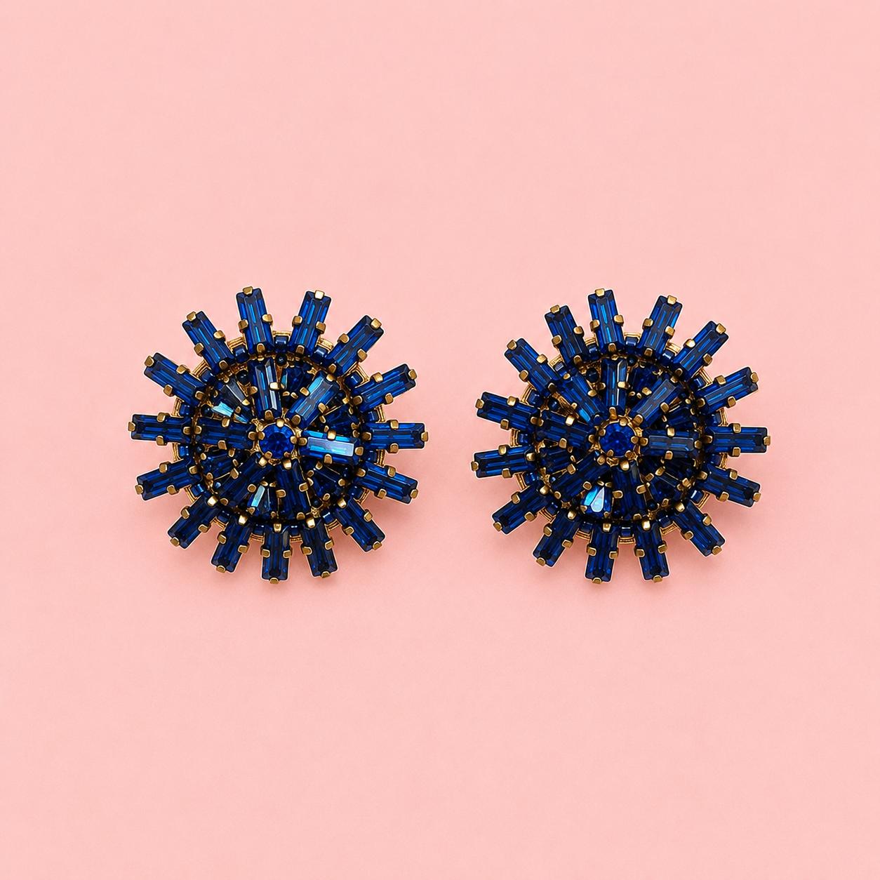 Boucles d'oreilles brodées Auria