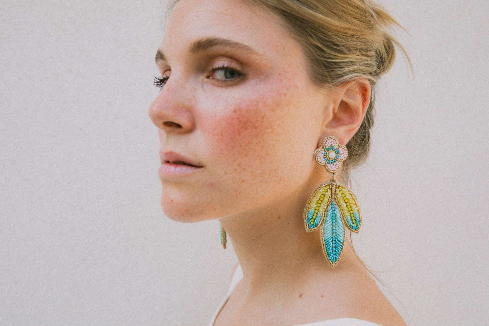 Boucles d'oreilles brodées Amalia