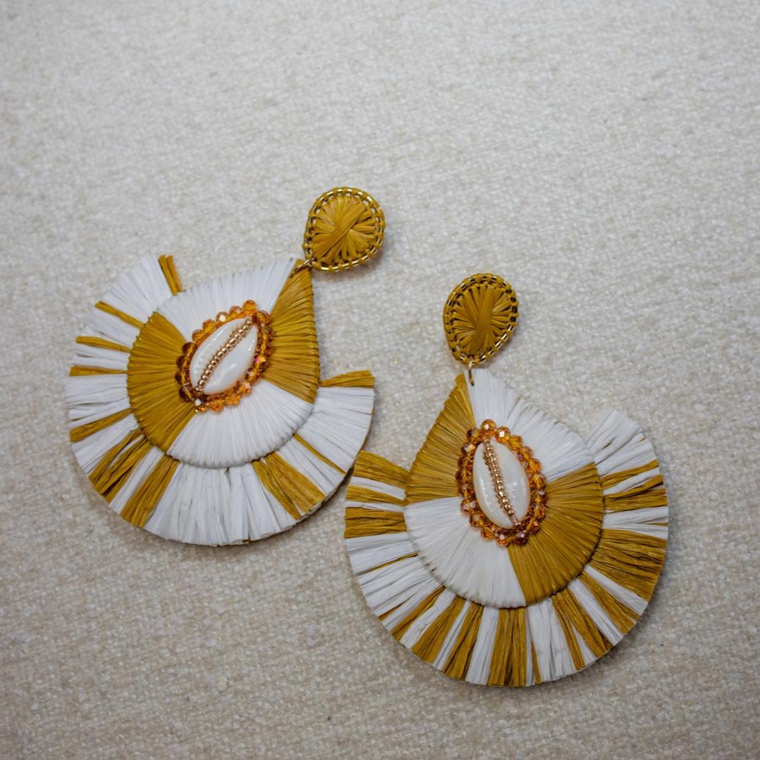 Cassiopeia embroidered earrings