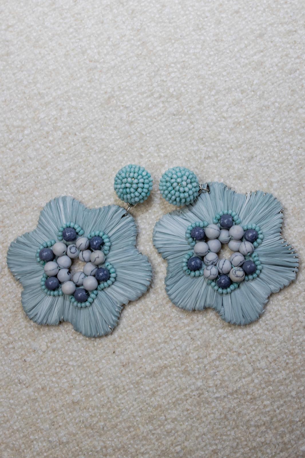 Cassiopeia embroidered earrings