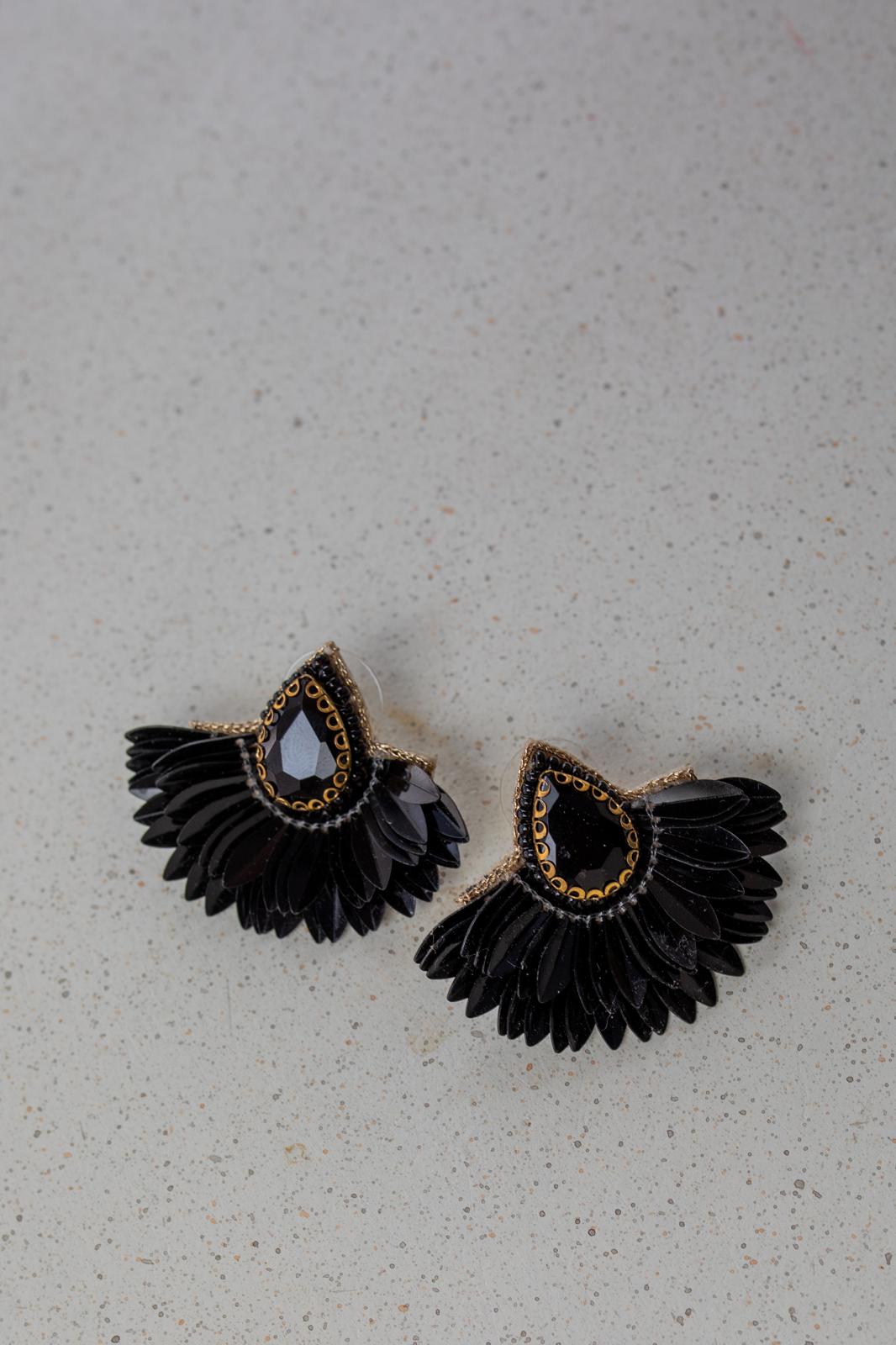 Cassiopeia embroidered earrings